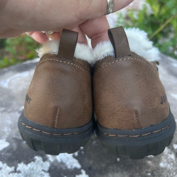 Jsport Shoes Womens 10 M Elenor Slip On Brown Faux Leather Casual Comfort Flats - Picture 9 of 16